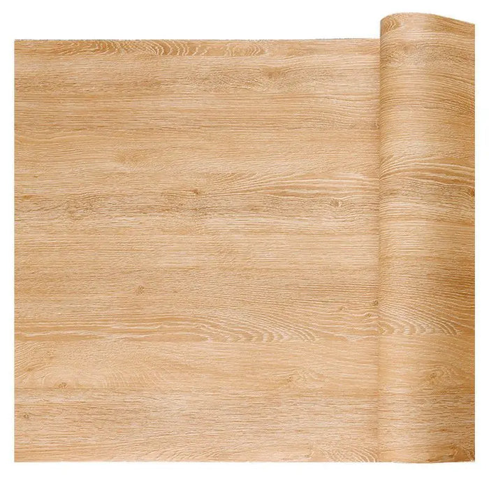 Papier peint adhésif PVC imperméable motif bois sur une porte