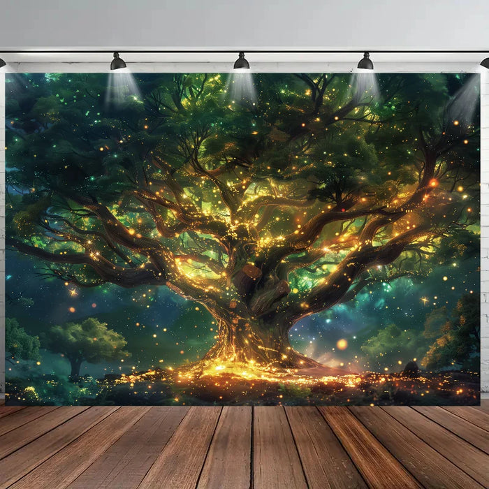 ruban lumineux multicolore arbre stylisé clips mariage anniversaire noël moderne événement festive
