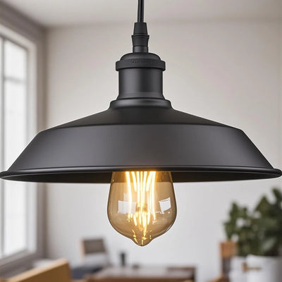 Suspension industrielle vintage noire Ombre Interieur