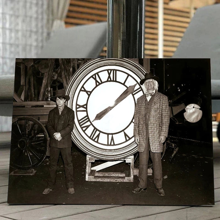 Affiche rétro Retour vers le futur sur toile pour décoration murale vintage