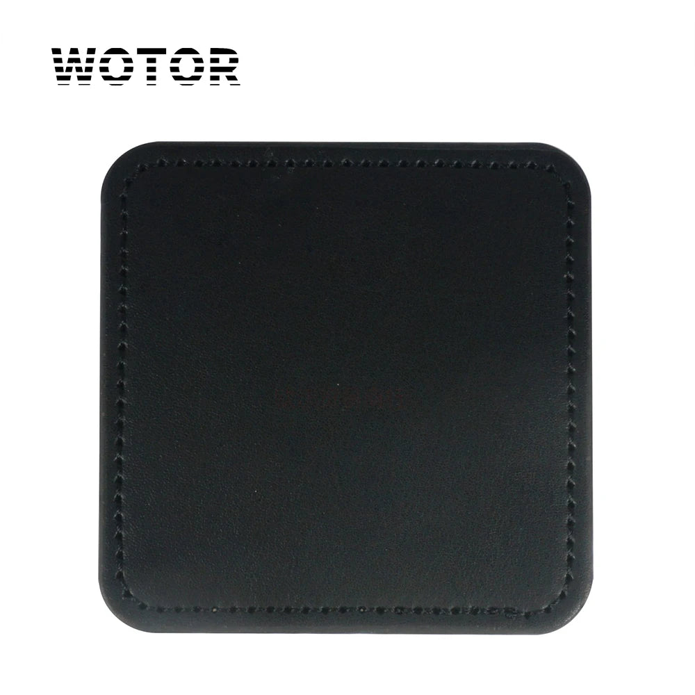 Étui en cuir noir uni pour produits Wotor.