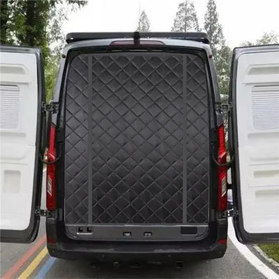 Rideau isolant thermique occultant noir pour porte arrière camping-car Fiat Ducato