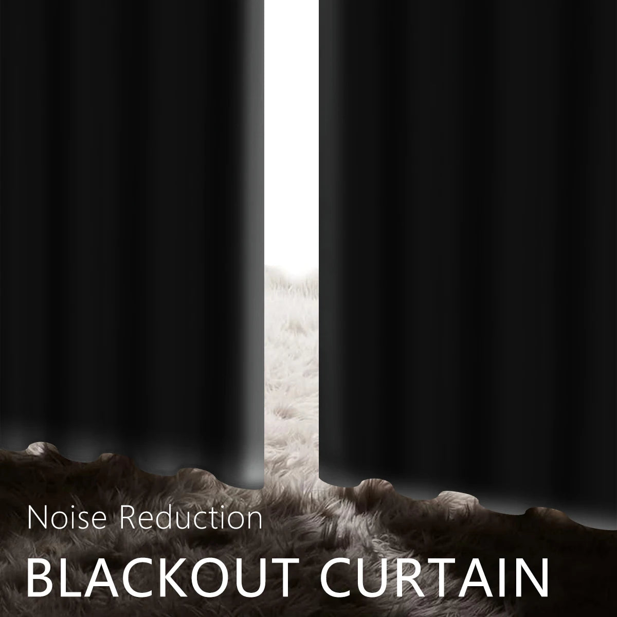 Rideau occultant noir pour une réduction optimale du bruit, parfait pour améliorer l'isolation sonore de votre pièce. Idéal pour les chambres, il offre une obscurité totale pour un meilleur sommeil.
