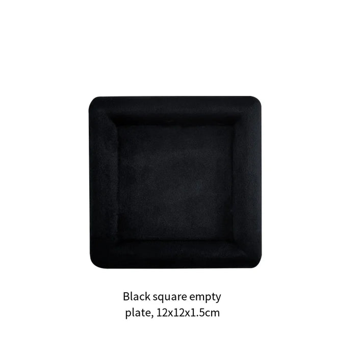 plateau bijoux velours moderne vert beige rose gris noir exposé domicile