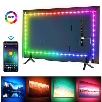 Ruban LED TV RGB Bluetooth USB pour décoration intérieure
