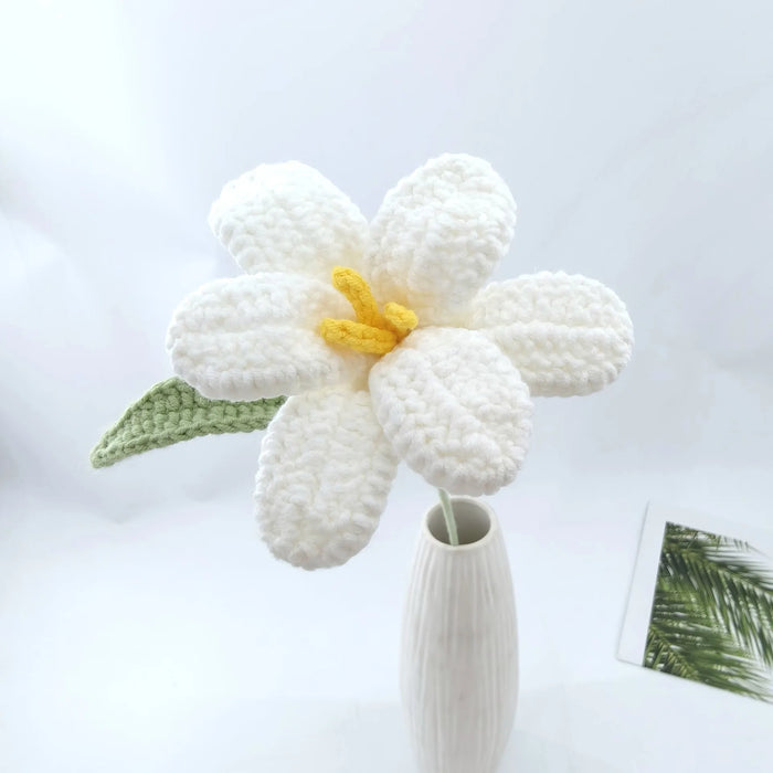 fleurs artificielles tricotées multicolores bouquet créatif intérieur mariage anniversaire baby shower