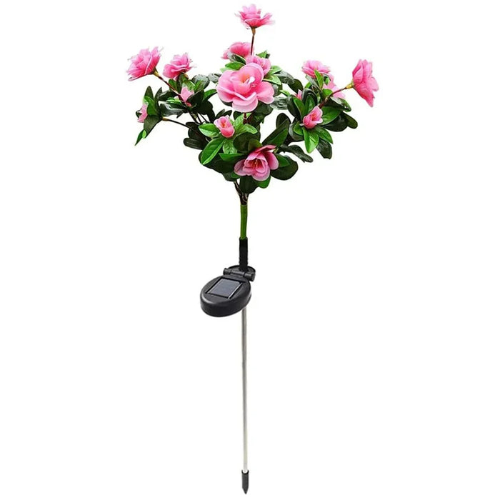 éclairage paysager solaire led fleurs artificielles moderne extérieur jardin patio