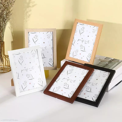 Cadre photo en bois moderne de 5 pouces couleur violet pour décoration murale