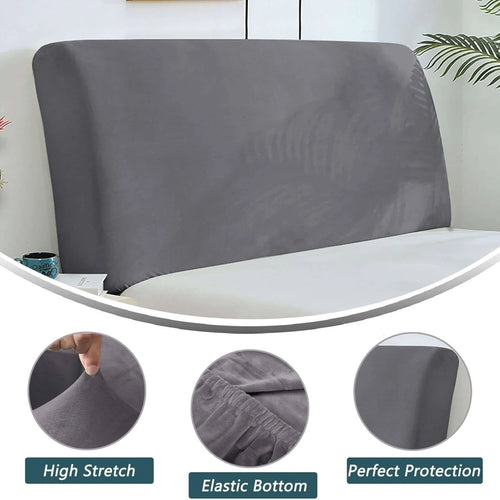 couvre tête lit velours beige moderne adhésif protection chambre maison 200cm