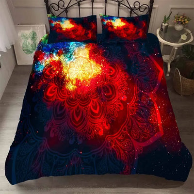 Housse de couette galaxie luxe Jacquard motif ciel étoilé