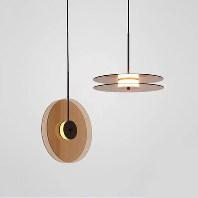 Lampe de chevet suspendue design scandinave métal noir éclairage LED