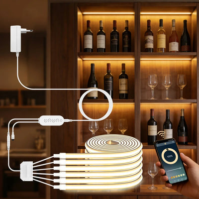 Ruban LED néon flexible Bluetooth coloré