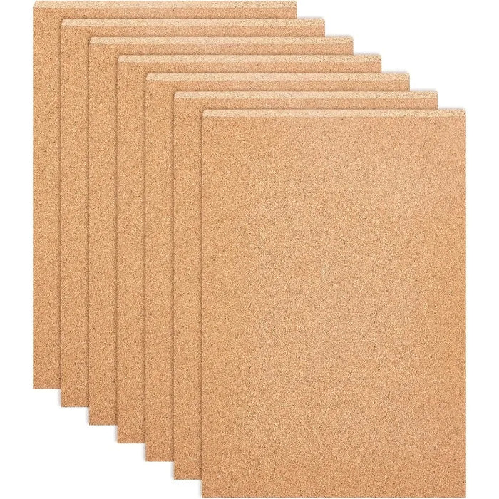 Feuille de liège adhésive 30x21cm couleur chêne rouge