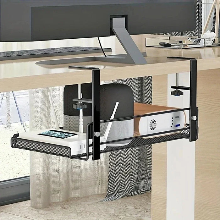 Panier de rangement suspendu blanc pour bureau