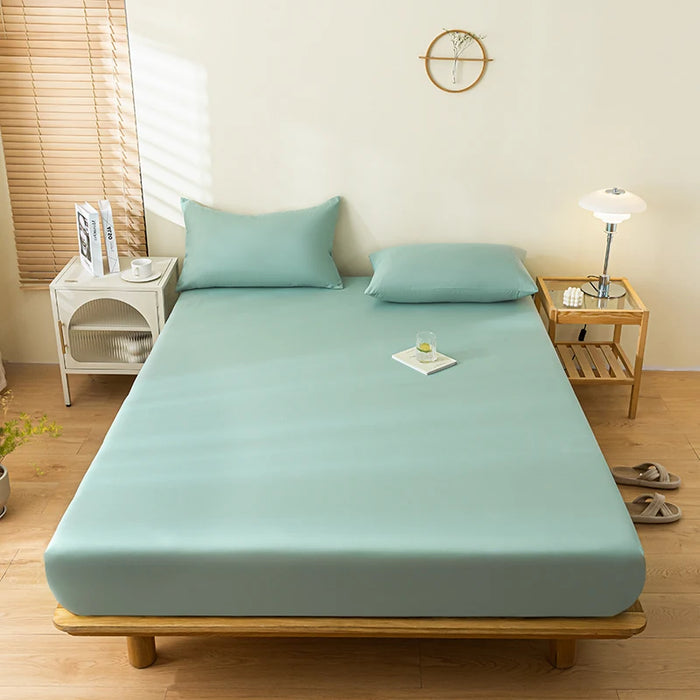 Drap-housse imperméable blanc avec bande élastique