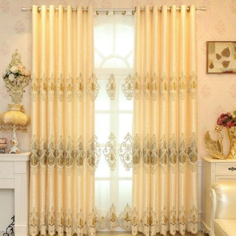 Rideau Beige Et Or | Ombre Interieur