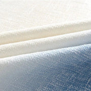 rideau bleu blanc rayures texturé semi transparent tringle moderne minimaliste