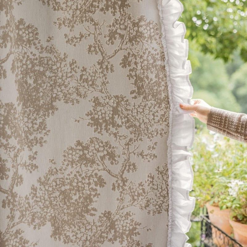 Rideau Blanc Et Beige | Ombre Interieur