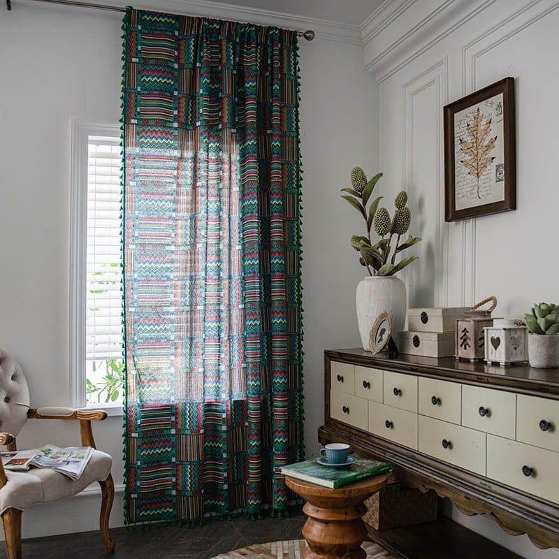 Rideau Imprimé Ethnique | Ombre Interieur
