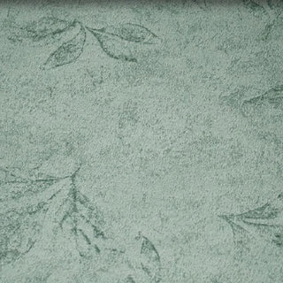 rideau moderne tissu vert gris motif feuilles relief opacifiant passe tringle plis flamands 100x250cm