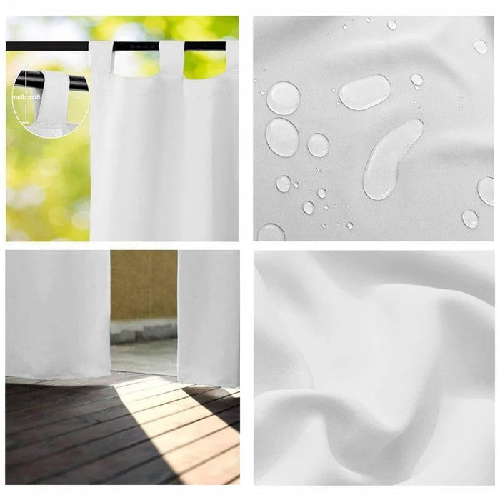 Rideau de douche blanc imperméable avec fixation à passants, design moderne et élégant. Parfait pour ajouter une touche chic à votre salle de bain tout en empêchant les éclaboussures d'eau. Idéal pour un usage quotidien avec un entretien facile.