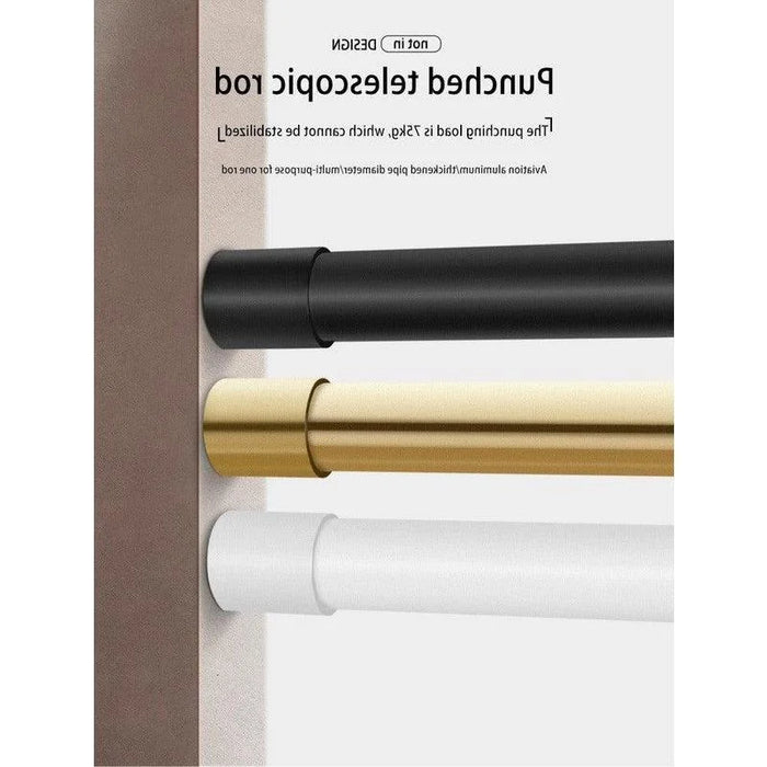 Barres télescopiques élégantes en trois couleurs, parfaites pour un usage polyvalent. Idéales pour une utilisation décorative et fonctionnelle, ces barres s'adaptent facilement à différents environnements. Disponibles en noir, doré et blanc, elles apportent une touche de modernité et de raffinement à votre intérieur. Leur design épuré assure une intégration harmonieuse dans tout espace.