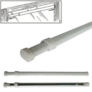 tringle télescopique blanche métallique moderne rideau douche placardversible facile