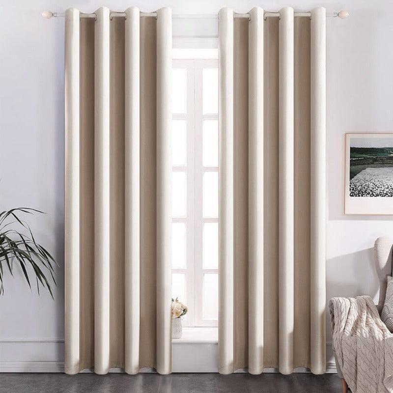 Rideau Beige Velours | Ombre Interieur