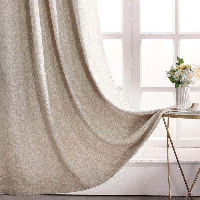 Rideau Beige Velours | Ombre Interieur