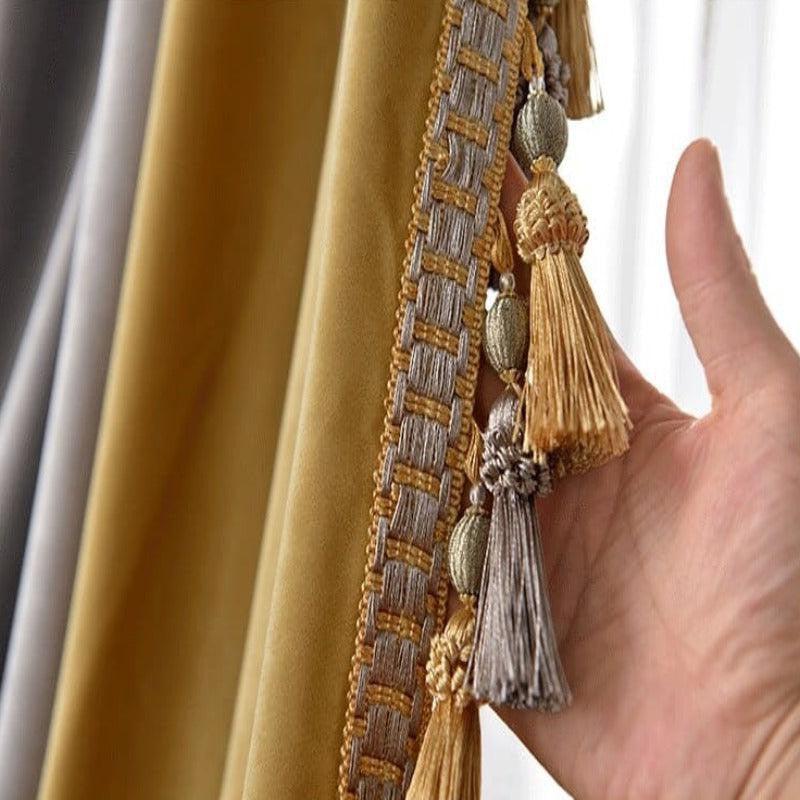 Rideau Gris Et Jaune | Ombre Interieur