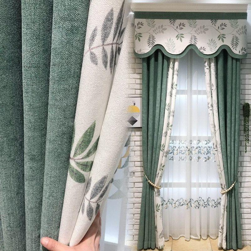 Rideau Vert Et Blanc | Ombre Interieur