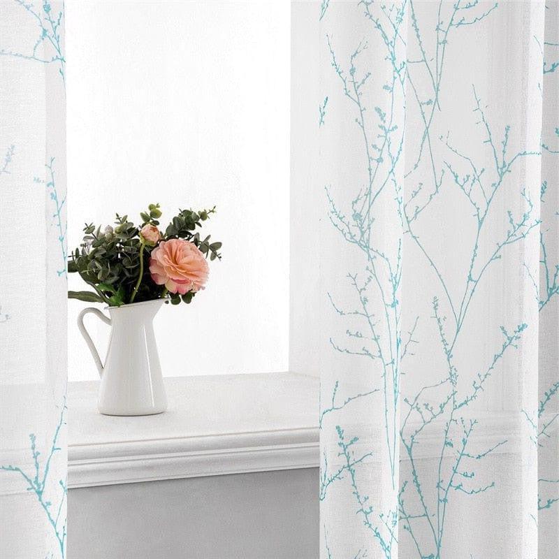 Rideau Voilage Motif | Ombre Interieur