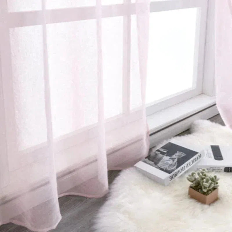 Rideau Voilage Rose | Ombre Interieur