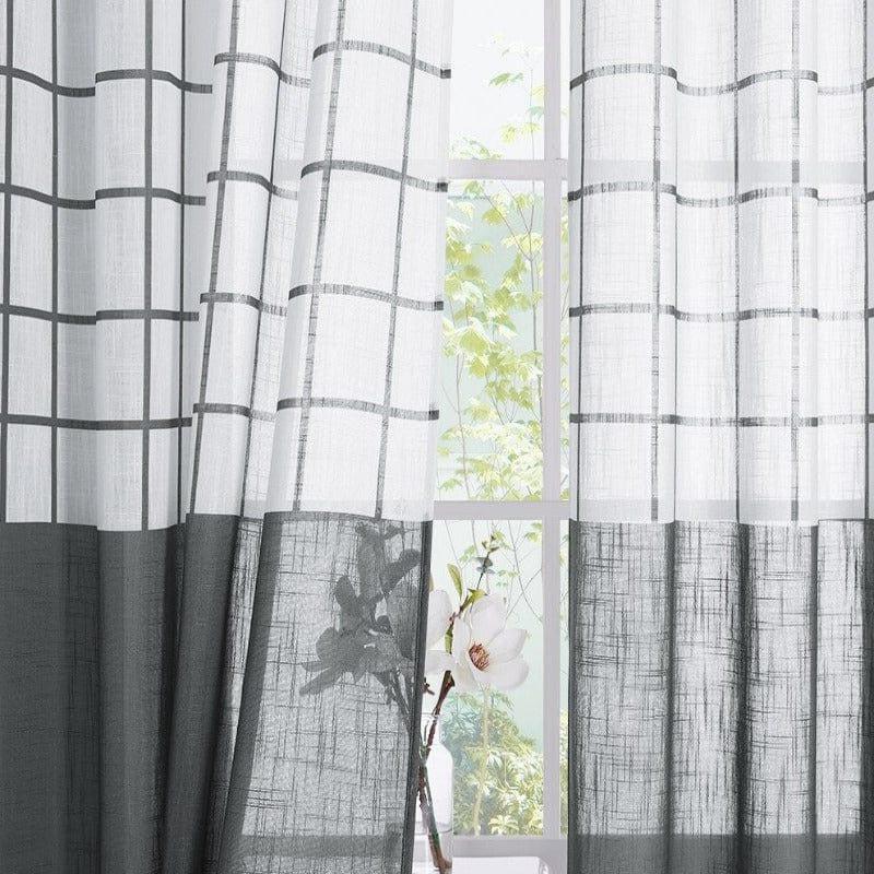 Voilage à Carreaux | Ombre Interieur