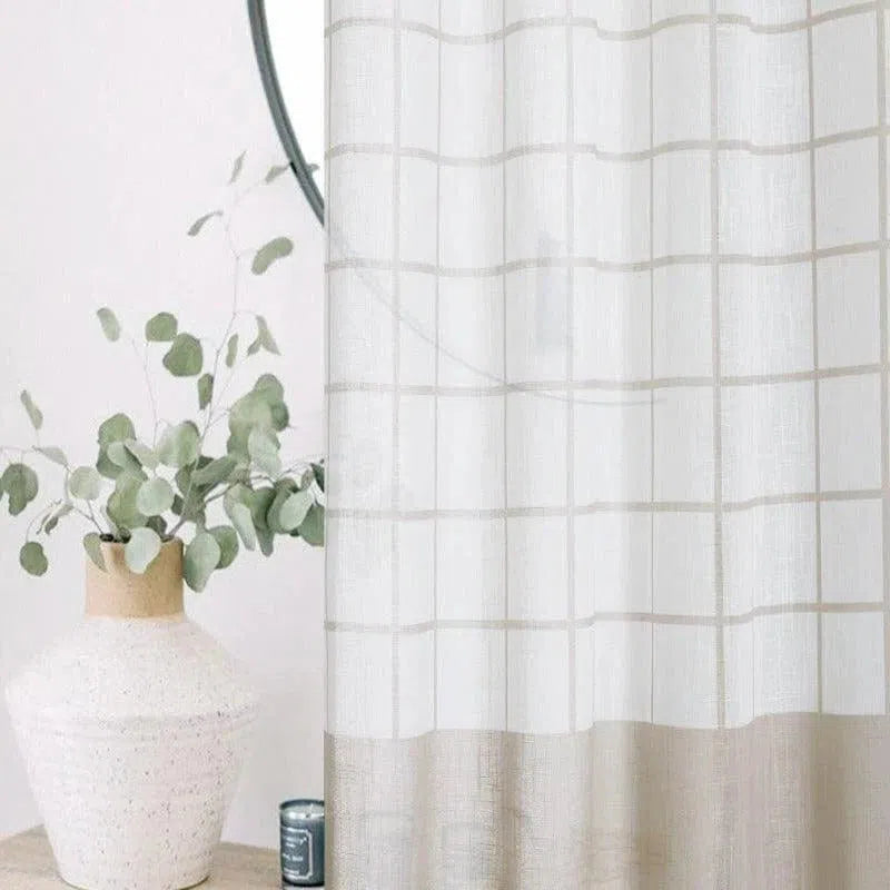 Voilage à Carreaux | Ombre Interieur