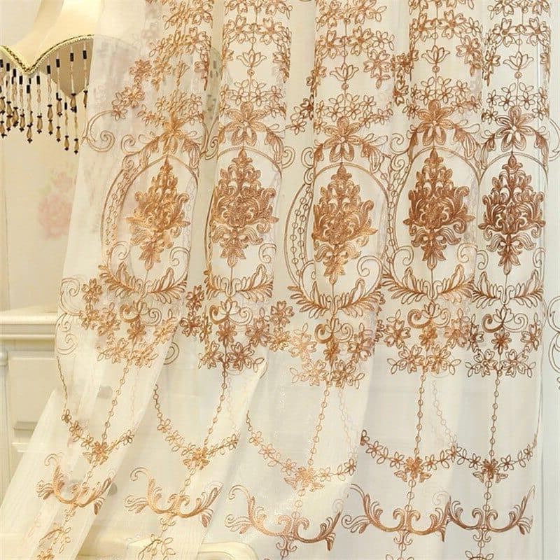 Voilage Blanc Motif | Ombre Interieur