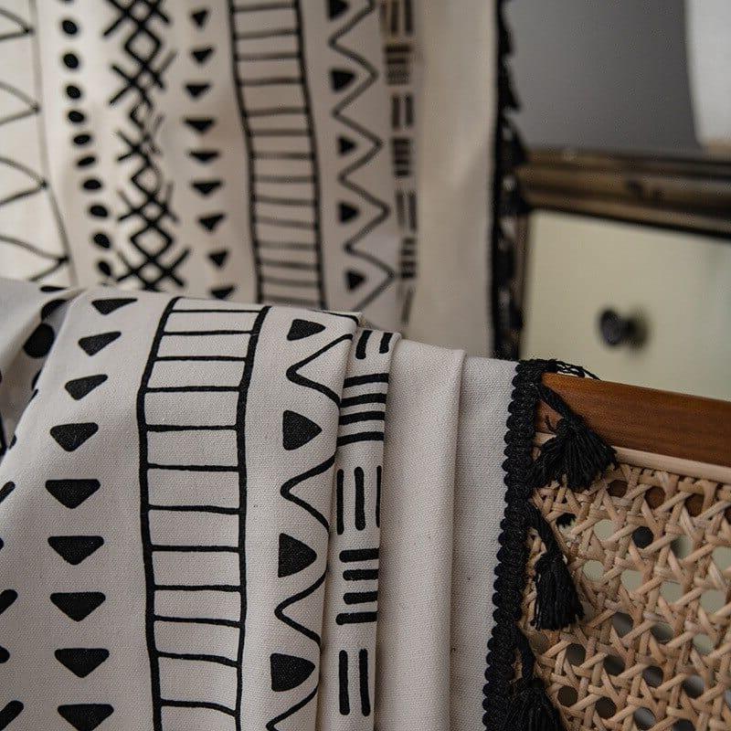 Rideau Voilage Blanc Et Noir | Ombre Interieur