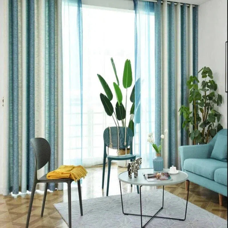 Voilage En Imitation Lin Gris | Ombre Interieur