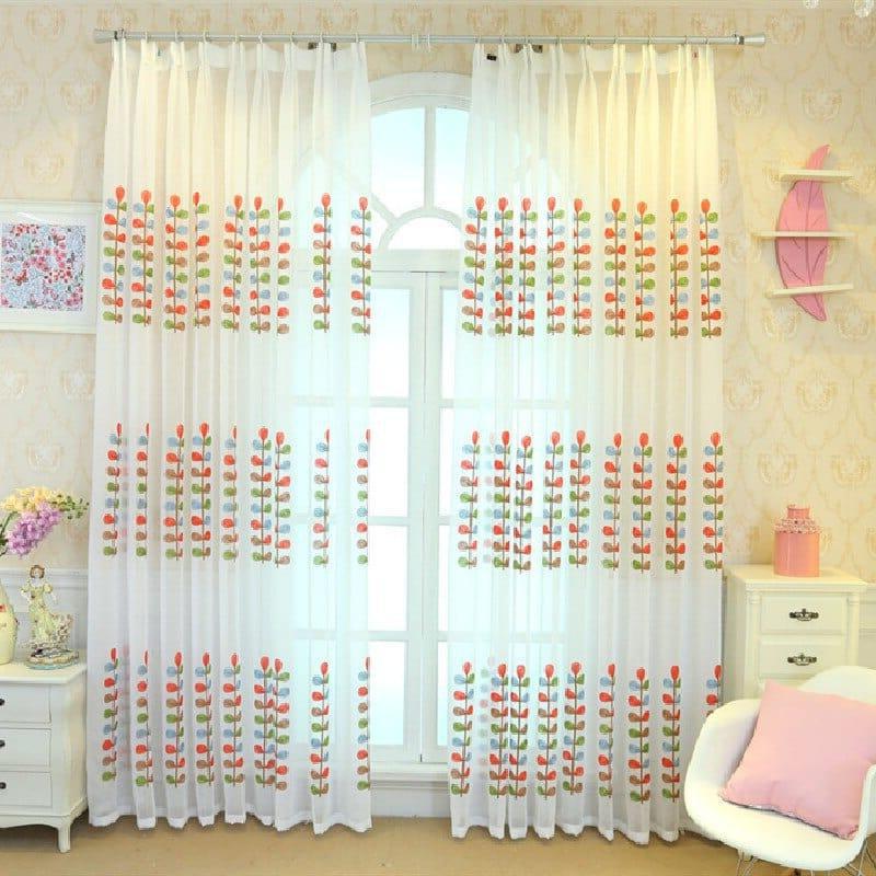 Voilage Imprimé Feuillage | Ombre Interieur