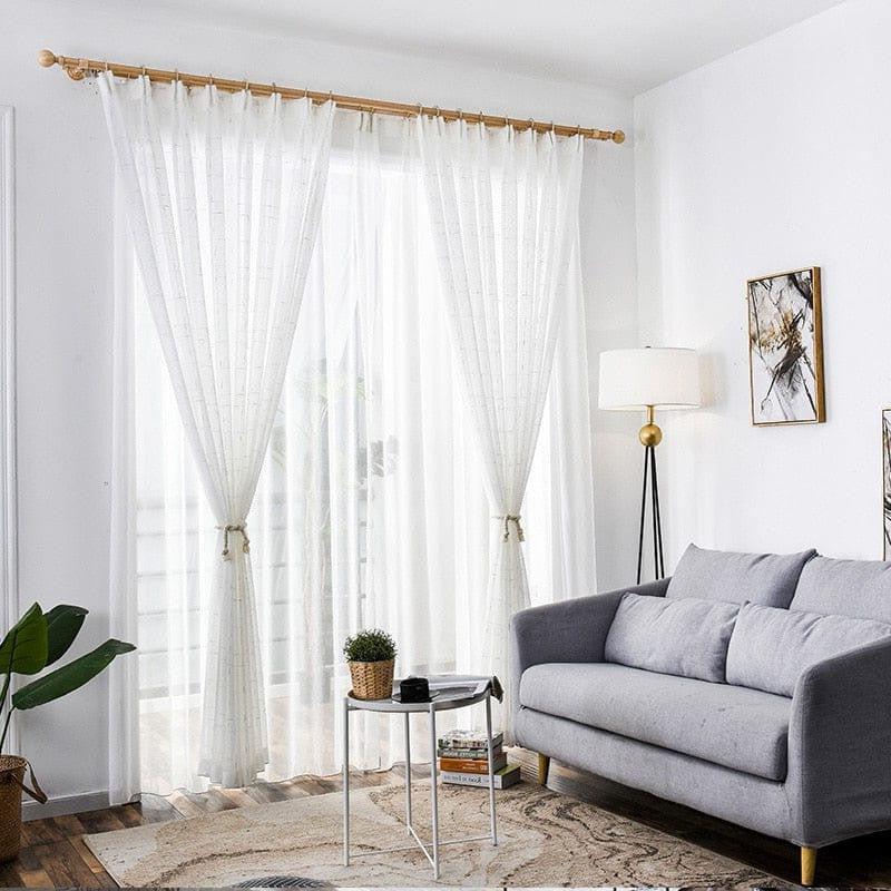 Voilage Imitation Lin Lavé | Ombre Interieur
