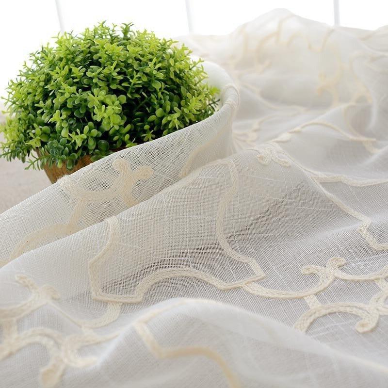 Voilage Rideau Imitation Lin | Ombre Interieur