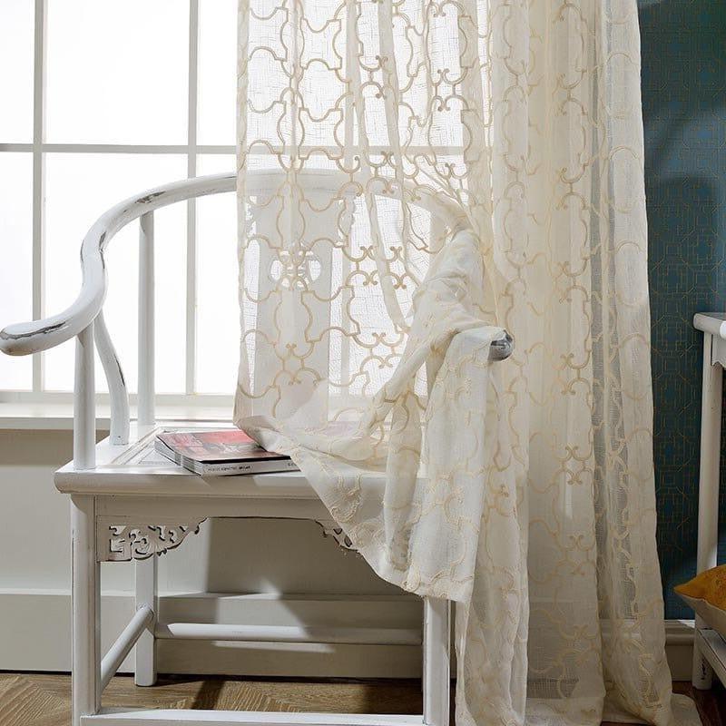 Voilage Rideau Imitation Lin | Ombre Interieur