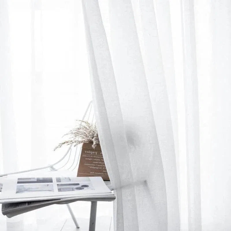 Voilage Uni Blanc | Ombre Interieur