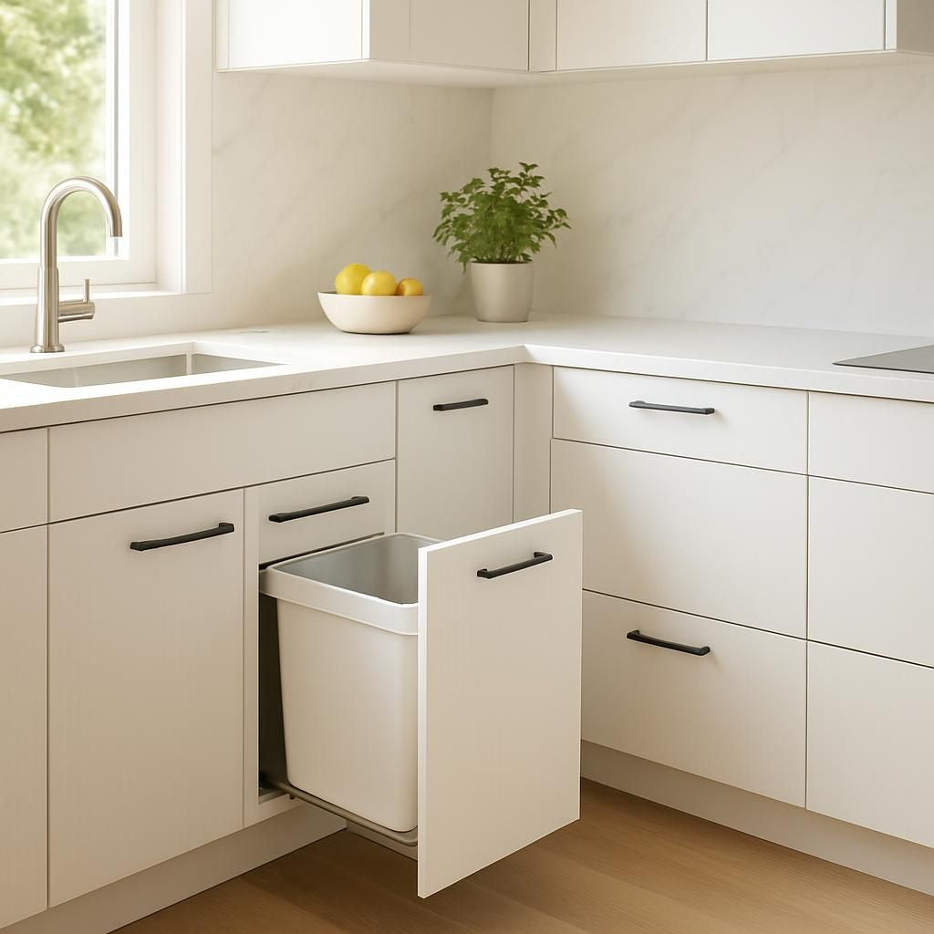 Cacher poubelle cuisine avec astuces decoration interieur