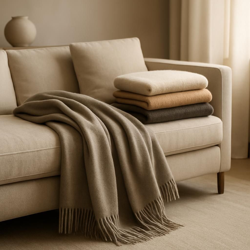 Plaid décoratif pour un salon chaleureux et confortable