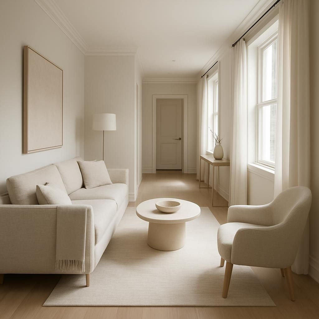 Aménagement d'une pièce tout en longueur pour optimiser l'espace et la décoration intérieure.