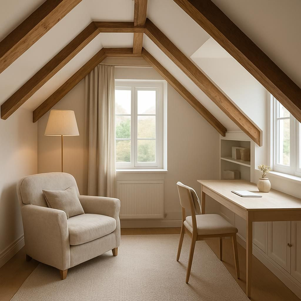 Aménagement d'une pièce mansardée pour optimiser l'espace sous les combles
