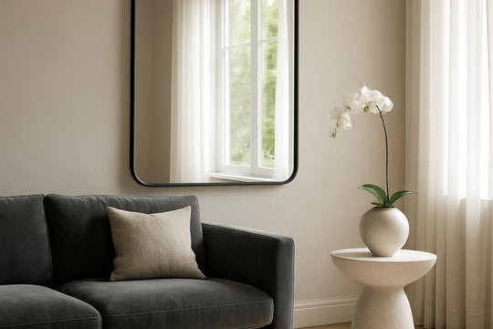 Miroir décoratif pour embellir votre intérieur et agrandir l'espace visuellement.