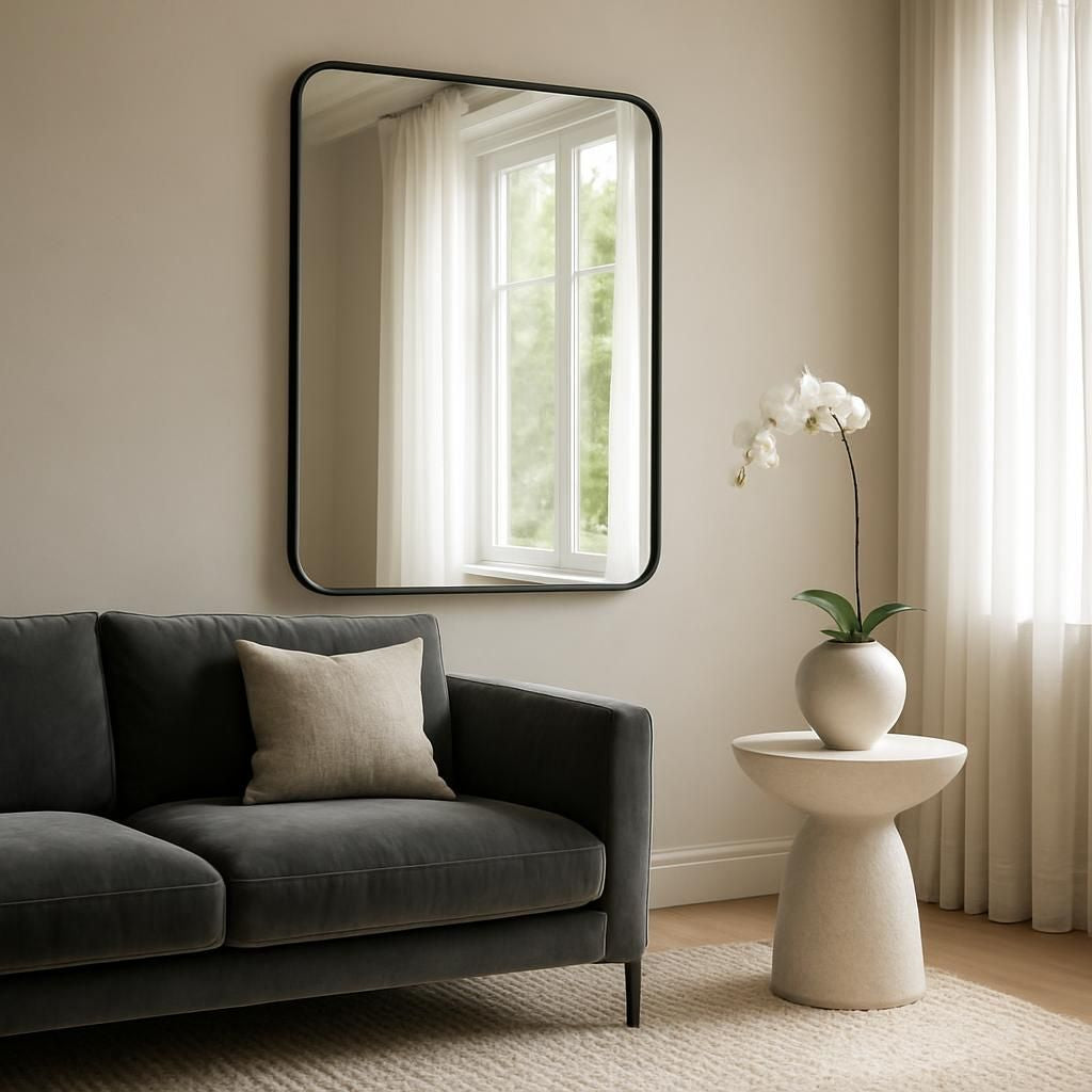 Miroir décoratif pour embellir votre intérieur et agrandir l'espace visuellement.