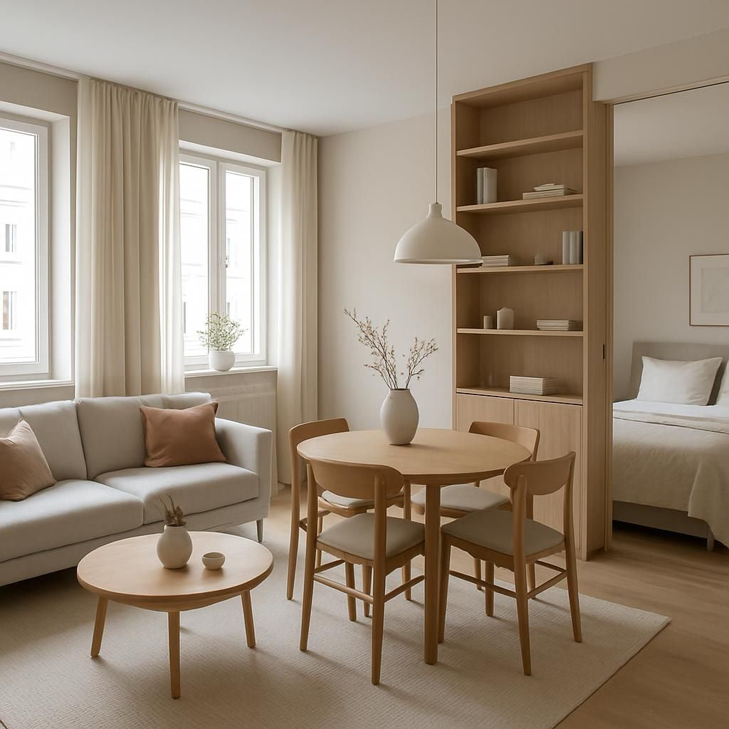 Aménagement optimisé d'un petit appartement de 30m2 pour gagner en espace et confort